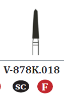 Diamond Burs Modified Chamfer (10) (Sky Choice)