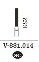 Diamond Burs Round End Cylinder (10) (Sky Choice)