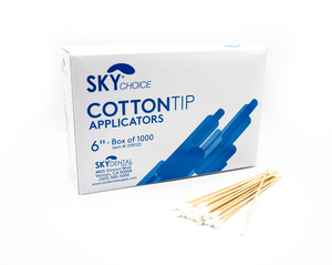 Cotton Tip Applicator 100/Bag, 10 Bags/Box (Sky Choice)