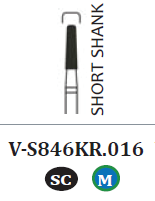 Diamond Burs Modified Flat End Taper (10) (Sky Choice)