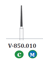 Diamond Burs Round End Taper (10) (Sky Choice)